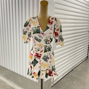 Reformation Carmelo Dress Linen True Wrap